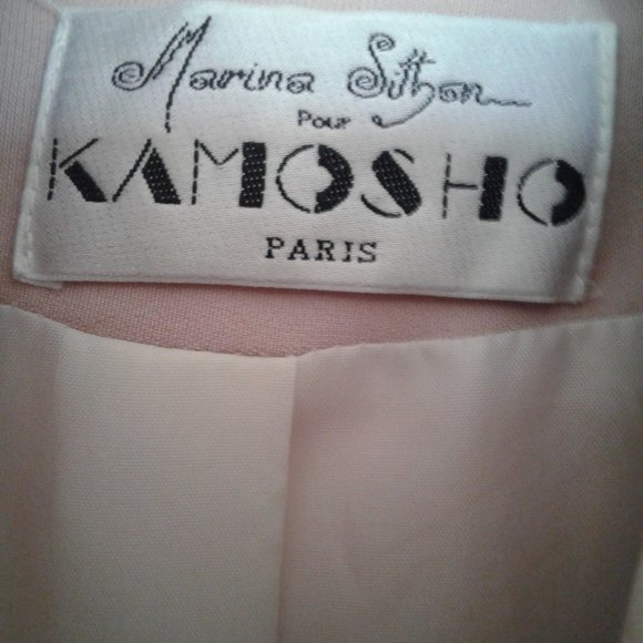 Woman light pink  suit made Paris very beautiful unique Kamosho MarinaSitban - Picture 2 of 12